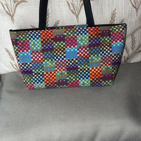 Kate Spade Mini Colorful Checkered Tote by Kate Spade - Picture 5 of 7
